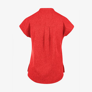 Haut de tenue infirmière pour femme, nouvelle collection, tricoté, col design, personnalisable, uni, haute qualité, usage hospitalier - Product Image 4