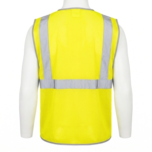 Chaleco de Seguridad Reflectante Amarillo de Alta Visibilidad, Chaleco de Advertencia con Malla, Ropa de Visibilidad para Trabajos en Carretera y Construcción - Product Image 1