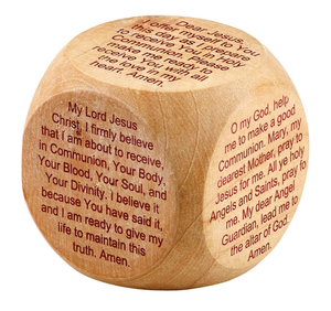Cubo de Oración Católico de Madera, Primera Comunión, Escrituras Cristianas, con Base para Oración, Decoración de Fe, Regalo para Iglesia - Product Image 6