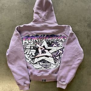 Snail Embroidery Hoodies Premium Fashion Custom Design Wholesale 100% Cotton Autumn Unisex Knitted - Product Image 4