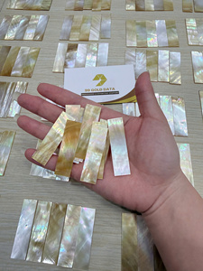 Cuadrados de Nácar a Medida, Conchas Negras Pulidas, Incrustaciones de Nácar para Instrumentos Musicales, Suministro Artesanal de Vietnam - Product Image 5