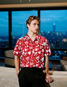 Chemise Hawaïenne Tropicale Imprimée pour Homme à Manches Courtes, Décontractée, Boutonnée, Colorée, Florale, pour les Vacances d'Été - Product Image 5