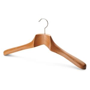 Cintre en bois courbé moderne de luxe haut de gamme pour boutique, écologique, pour armoire, avec crochet personnalisé - Product Image 1