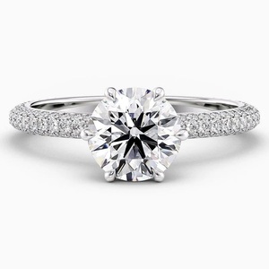 IcedJewelz High Quality 2.35 Carat Lab-Grown Cut Diamond Engagement Wedding <b>Ring</b> 14k White Gold Prong Setting Trendy Party - Product Image 1