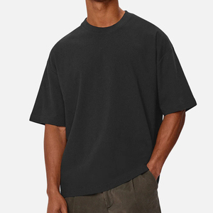 New Style Custom Embroidered Logo <b>Summer</b> Season Boxy Fit <b>Men</b> <b>T</b> <b>Shirts</b> Direct Factory Supplier Boxy Fit <b>Men</b> <b>T</b> <b>Shirt</b> In Low MOQ - Product Image 1