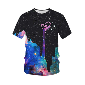 เสื้อซับลิเมชั่นคุณภาพสูง พิมพ์ลายตามสั่ง เสื้อยืดโพลีเอสเตอร์สำหรับผู้ชาย วิ่ง ออกกำลังกาย รับผลิตแบบ OEM ODM ขายส่ง - Product Image 1