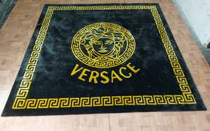 Alfombra de Lana de Lujo Hecha a Mano con Diseño Clásico Rojo para Sala de Estar o Dormitorio, Diseño de Pelo Grueso y Suave - Product Image 2