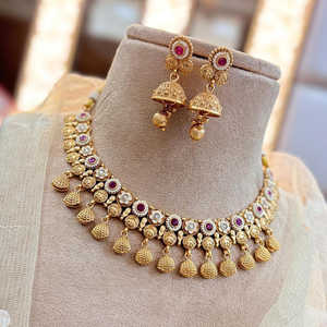 ชุดสร้อยคอหิน pota ชุบทอง12032080DP - Product Image 1