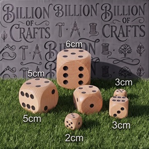Jeu de dés en bois fait main, forme carrée, pour usage extérieur, bonne qualité, fournitures artisanales pour adultes - Product Image 5