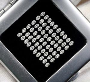 Diamants en vrac CVD HPHT 3 x 2 mm Blancs Couleurs D/E/F VVS+ Coupe ovale brillante Pierres d'appoint de petite taille cultivées en laboratoire pour la fabrication de bijoux fins - Product Image 3
