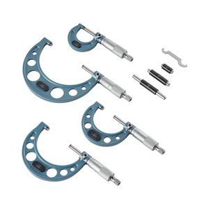 Ultra-Precision 0.0001 Machinist <b>Micrometer</b> Set 4 PCS 0-1"/1-2"/2-3"/3-4" Professional for Precision Work - Product Image 1