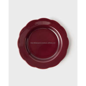 Assiette de présentation en émail de style floral, en métal, pour servir des aliments, des fruits, des biscuits, des collations, assiettes en émail pour la présentation des aliments, sans danger pour le contact alimentaire - Product Image 6