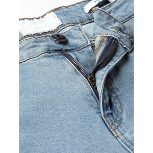 Pantalones de mezclilla para hombre 2026 al por mayor, de alta calidad, casuales, de negocios, de pierna recta, vaqueros de marca personalizada, con efecto desgastado. - Product Image 5