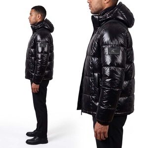 Chaqueta de Invierno Acolchada para Hombre, Ligera, Transpirable, con Capucha y Cuello Alto, con Logotipo Personalizado en la Parte Delantera, de Alta Calidad, OEM - Product Image 2