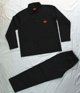 Vestes en coton pour hommes avec quatre poches utilitaires, en toile, boutonnées, étiquette personnalisée - Product Image 2