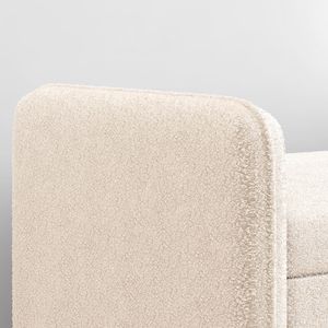 BEIGE Teddy <b>Velvet</b> <b>Storage</b> <b>Stool</b> 45.98\"*16.75\"*21.75\" Living Room Furniture Practical <b>Storage</b> Space for Apartments Bedrooms - Product Image 6