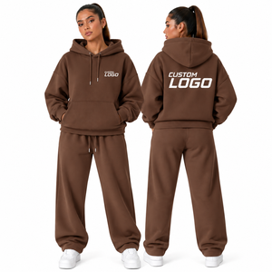 Women's Oversized Hoodie Tracksuit <b>Set</b> Premium Fleece Hoodie Jogger <b>Set</b> For Women Streetwear Hoodie And <b>Sweatpants</b> <b>Set</b> - Product Image 5