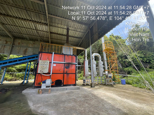 Incinérateur de déchets solides municipaux non triés T-Tech Vietnam avec deux chambres de combustion, modèle CNC-500A, longue durée de vie - Product Image 2