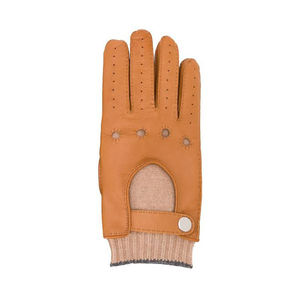 Gants de conduite noirs en cuir d'agneau véritable pour hommes et femmes, fournisseur en gros OEM, qualité supérieure, gants de conduite à doigts complets - Product Image 6