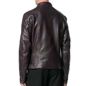 แจ็คเก็ตหนังแท้ผู้ชายแบบขายส่ง ออกแบบตามสั่ง แจ็คเก็ตหนังแท้ผู้ชายสำหรับฤดูหนาว - Product Image 4