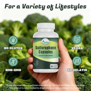 Oem/Odm Sulforafaan Supplement <span class=keywords><strong>Broccoli</strong></span> Zaadcapsules Van <span class=keywords><strong>Broccoli</strong></span> Spruiten Voor Cellulair En Immuun - Product Image 4