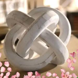 Cadena Decorativa de Madera de Lujo de Color Blanco para Hogar y Jardín, Cadena de Madera 100% Natural, Estilo Rústico, Cadena de Madera Hecha a Mano con Buen Acabado - Product Image 2