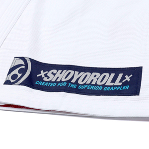 ชุดยิวยิตสู Shoyorol สีขาว ปักโลโก้ได้ตามต้องการ สำหรับผู้ใหญ่ ผ้าฝ้าย 100% ระบายอากาศได้ดี ทรงหลวม ใส่ได้ทั้งชายและหญิง น้ำหนัก 440 กรัม เย็บด้วยเข็มอย่างดี สำหรับศิลปะการต่อสู้ - Product Image 6