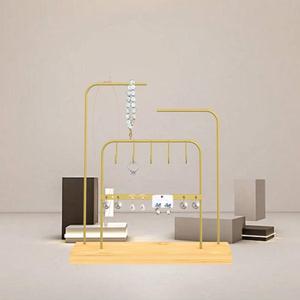 Organizador de Joyas Moderno con Doble Barra y Ganchos, Base Estable, Diseño que Ahorra Espacio para un Almacenamiento sin Enredos - Product Image 2