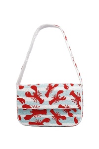 Embroidery beaded purse Striped Beaded Square carry items such as personal belonging groceries tools and other objects - Product Image 4