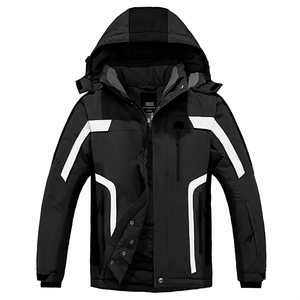 Waterproof Windproof Breathable Thermal Vintage Washed Hooded Bomber <b>Jacket</b> Outdoor Winter Skiing Snowboarding - Product Image 4
