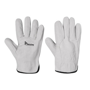 Gants de conduite blancs de haute qualité, équipement de protection, vente en gros, gants de travail en cuir pour soudeurs, gants de sécurité - Product Image 4