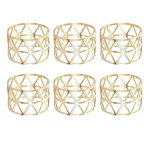 Porta Servilletas de Metal Dorado con Diseño Floral para Mesa de Comedor, Dispensador de Servilletas Decorativo para Cocina y Restaurante - Product Image 2