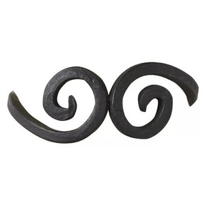<b>Black</b> Metal Double Spiral <b>Napkin</b> Ring for Beige Linen Cloth Dining Table Decor - Product Image 6
