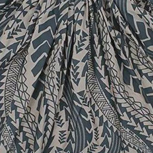 Elegante Falda Maxi Bordada con Flores Tropicales, Cintura Natural, Ropa de Baile, Estilo Festivo Isleño, Otoño, 100% Algodón - Product Image 3