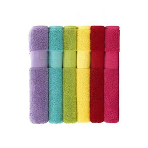 ผ้าขนหนูโรงแรมคุณภาพพรีเมียม รักษ์โลก สีพื้นเข้ม 100% ผ้าฝ้าย เนื้อนุ่มพิเศษ ป้องกันการแพ้ ซึมซับน้ำได้ดี แห้งเร็ว รับผลิตตามแบบ - Product Image 1