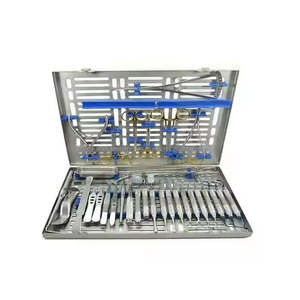 Kit dentaire chirurgical en acier inoxydable de 33 pièces en gros, instruments parodontaux, implants dentaires, outils d'orthodontie - Réutilisable manuel - Product Image 4