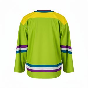 Camiseta de Hockey Sublimada de Alta Calidad para Entrenamiento – Tejido de Malla Transpirable con Colores Personalizados del Equipo y Diseño de Cuello en V - Product Image 2