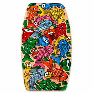 Artisan Hand Painted Wooden Tray Bird Design Decorative Serving Platter for <b>Table</b> Decor Gift & <b>Display</b> - Product Image 3