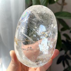 Wholesale Hot Selling Natural Factory Price Gemstone Clear Quartz Palm Healing Crystal Quartz <b>Craft</b> for Decor Stone for Jewelry - Product Image 5