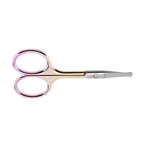 Ciseaux de toilettage professionnels de haute qualité en acier inoxydable pour soins personnels, coupe précise des poils du visage, des oreilles, du nez et des sourcils - Product Image 5