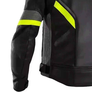 Chaquetas de Motociclista de Cuero Vacuno Genuino Personalizadas al por Mayor, Unisex, Tallas Grandes, Impermeables y Transpirables - Product Image 2