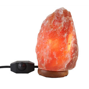 Lampe de table en sel rose de l'Himalaya naturel moderne, élégante, avec texture organique, design décoratif pour la maison - Product Image 2