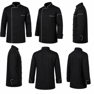 Professional Chef <b>Coat</b> Long Sleeve Hospitality Uniform Double Breasted Kitchen Chef Jacket Wholesale - Product Image 5