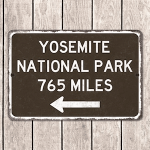 CIFbuy Repliche di Cartelli Stradali Vintage Personalizzati del Parco Nazionale di Yosemite, Targhe Decorative da Parete Personalizzate come Souvenir - Product Image 5