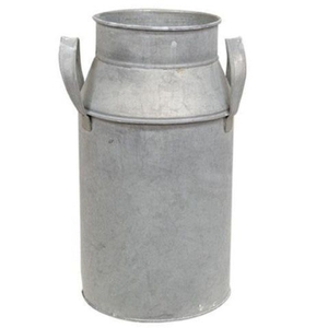 Jardinières en métal galvanisé de qualité supérieure, style bidon à lait avec poignée, pour stockage d'eau, pots d'intérieur/extérieur, décoration de jardin - Product Image 4