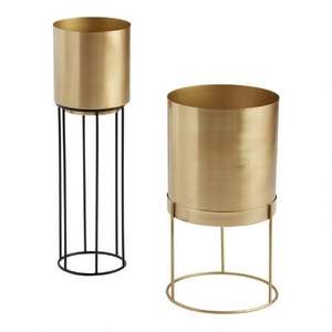 Macetas Decorativas de Metal Elegantes para Decoración del Hogar y la Oficina, Creando un Ambiente Fresco con una Exhibición Elegante de Plantas - Product Image 3