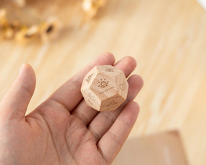 Dados de Números de Madera Hechos a Mano, de Madera Natural, Multifuncionales, Educativos, Accesorio para Juegos de Mesa Matemáticos, Juego Familiar, Juguete de Aprendizaje, Caja - Product Image 5