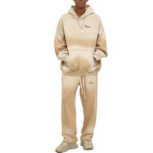 Nouveau design, survêtement d'hiver décontracté à capuche, imprimé délavé à l'acide, 100% coton respirant, séchage rapide, anti-boulochage, haute qualité - Product Image 1
