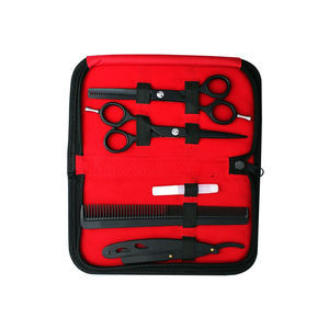 Kit de ciseaux de coiffure professionnels en acier inoxydable de 6 pouces, outils de beauté capillaire domestiques, peigne, ciseaux à effiler, ensemble de ciseaux de barbier - Product Image 5