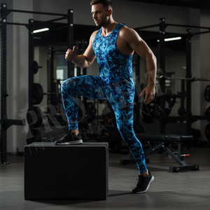 Manufacturer Custom Printed Design Breathable Training Quick Dry Compression Leggings Athletic Stretch Fitness Tights Pants Men - Product Image 3
